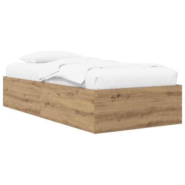 Golvsängsram Artisan-ek 80 x 200 cm Konstruerat trä
