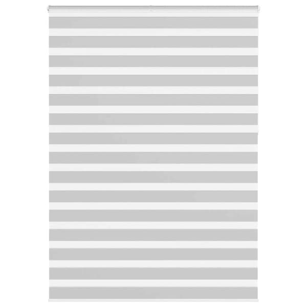 Rullgardin zebra ljusgrå 165x230 cm tyg bredd 160,9cm polyester