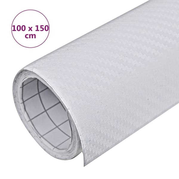 Bilfoliering 3D vit 100x150 cm