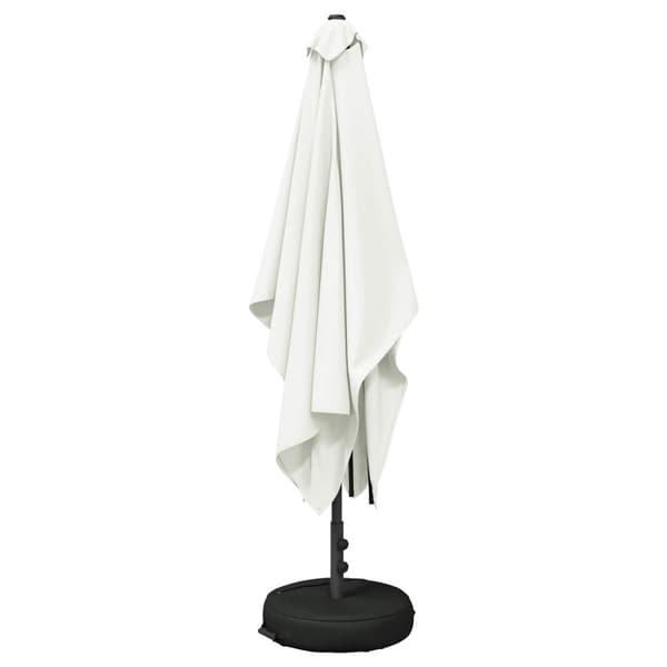 Trädgårdsparasol 200 x 300 cm Polyester Rektangulär Gräddvit