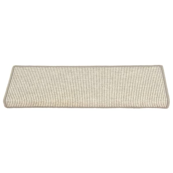 Trappmattor 15 st 65x21x4 cm silverfärgade rektangulära kanter