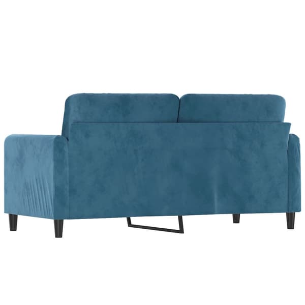 2-sitssoffa blå 140 cm sammet