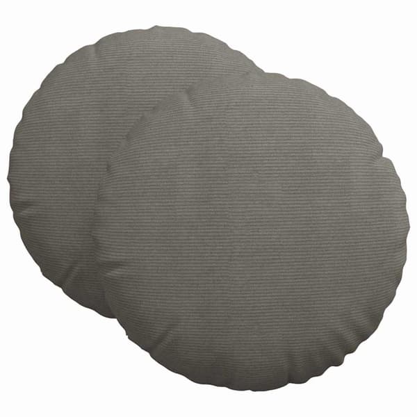 Sittkuddar 2 pcs Ljusgrå Ø 80 cm Kordread tyg