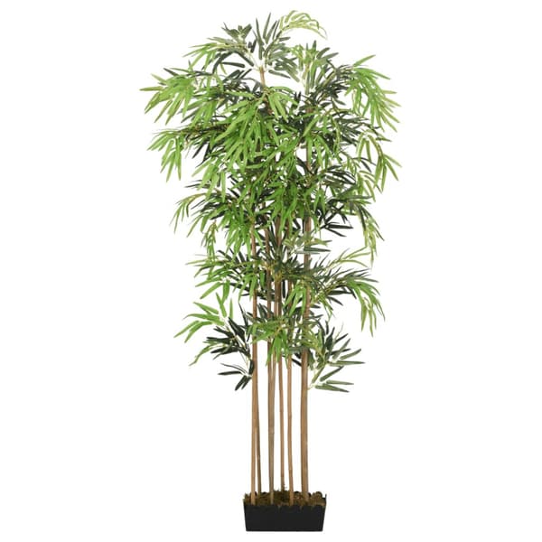 Konstväxt bambu 1095 blad 150 cm grön