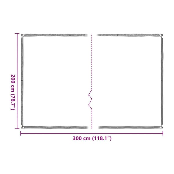 Växtskydd med öljetter 2x3 m polyeten