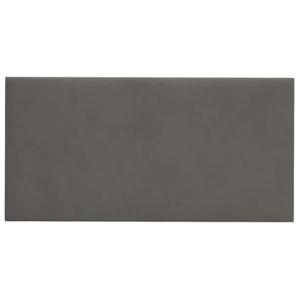 Väggsänggavel 12 pcs Mörkgrå 60 x 30 cm Sammet