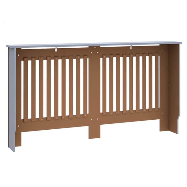 Radiatorlock 2 pcs Grå 152 x 19 x 81,5 cm Konstruerat trä