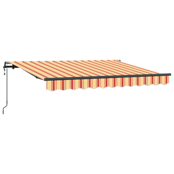Utfällbar markis Gul 300 x 200 cm tyg