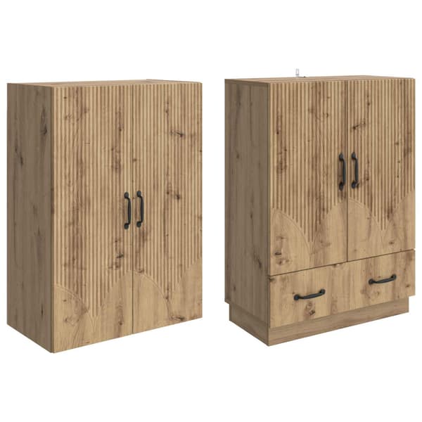 Skåpset 2 pcs Artisan-ek Konstruerat trä