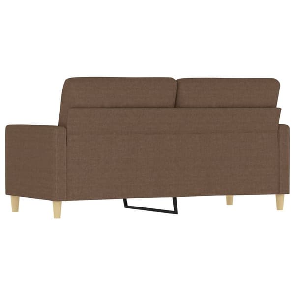 2-sitssoffa brun 140 cm tyg