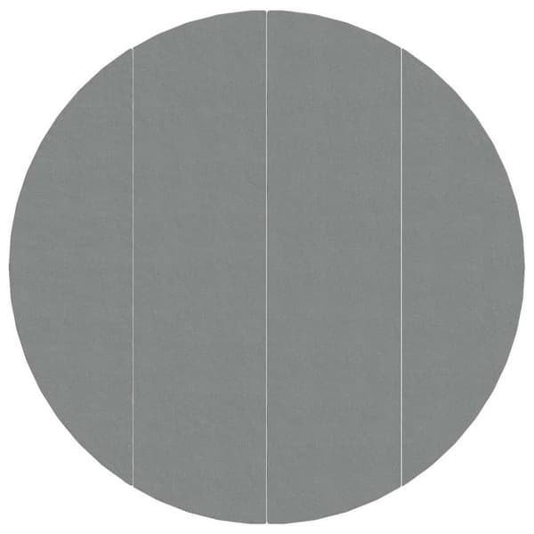 Bottenmatta ljusgrå Ø500 cm polyester geotextil