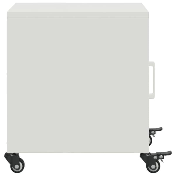 Sängbord 2 st vit 36x39x43,5 cm stål