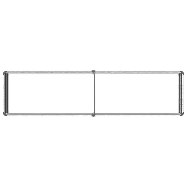 Höjd Trädgårdsbädd Silver 160 x 40 x 24 cm galvaniserad