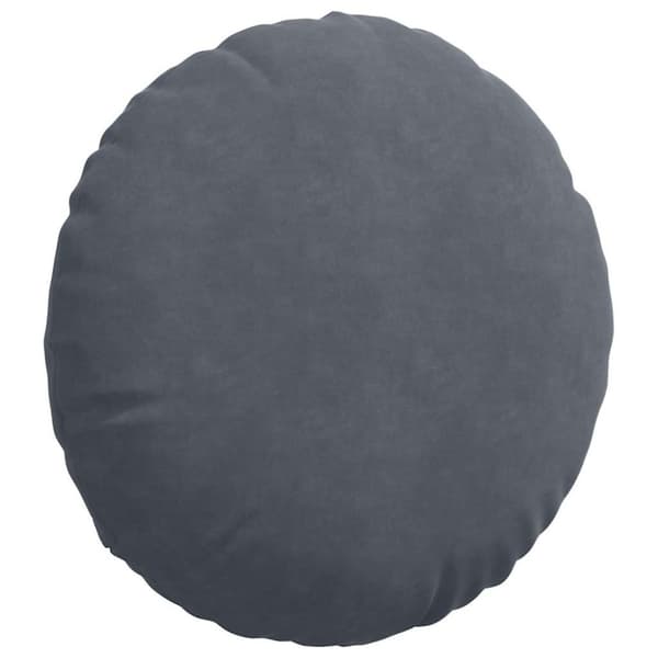 Sittkuddar 2 pcs Mörkgrå Ø50 x 19 cm Sammet