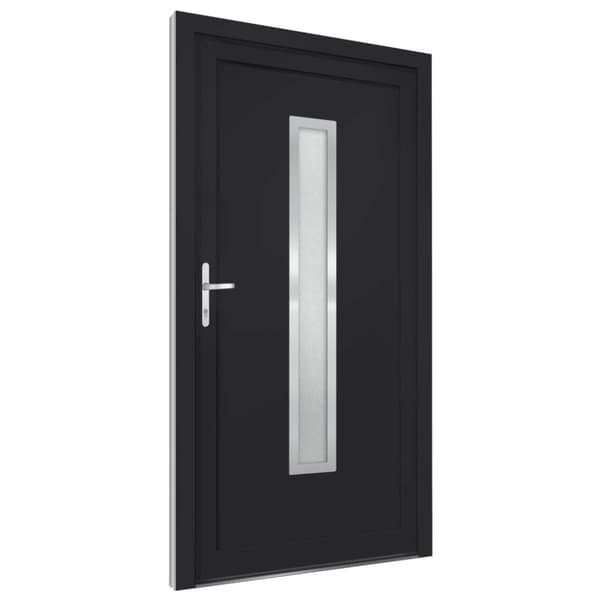 Ytterdörr antracit 98x208 cm PVC