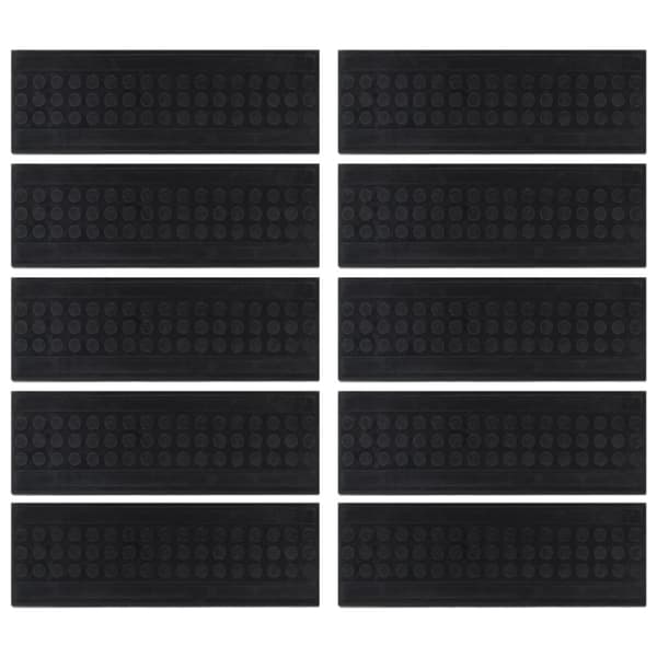 Trappstegsmattor 10 st 25x75 cm gummi