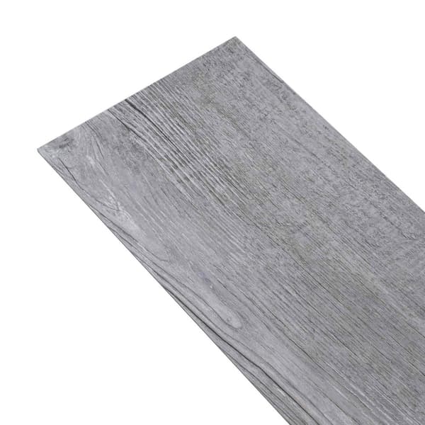 Golvplank 36 pcs Grå 5,02 m² PVC
