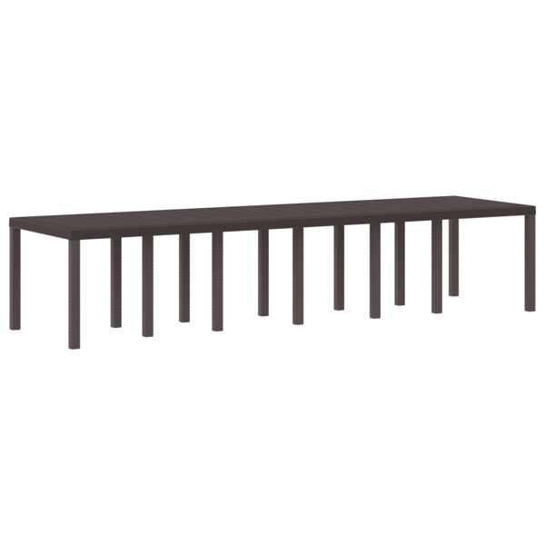Trädgårdsmöbelset 13 pcs Brun Polt rotting