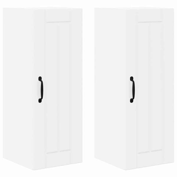 Köksskåp Lucca 2 pcs Vit högglans 30 x 31 x 80 cm
