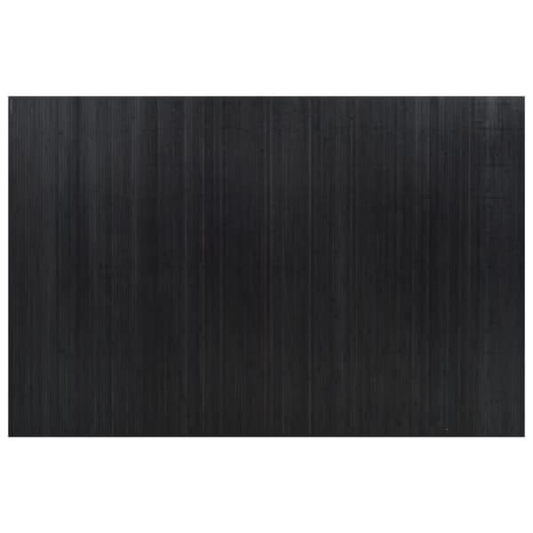 Rumsavdelare svart bredd 250 cm höjd 165 cm bambu