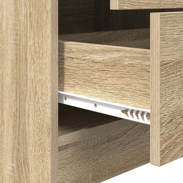 Skrivbord med låda 2 pcs Sonoma-ek