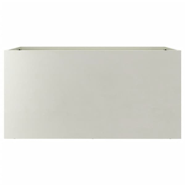 Odlingslåda silver 62x30x29 cm rostfritt stål