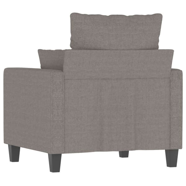 Fåtölj taupe 60 cm tyg