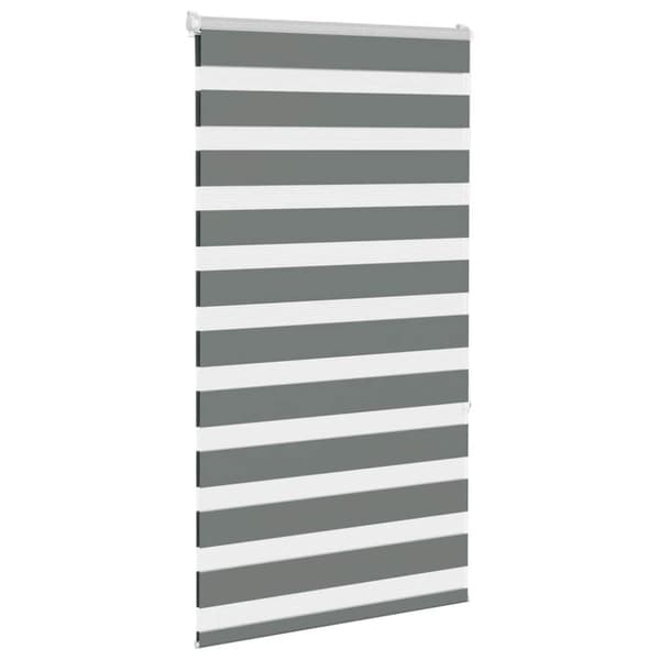 Rullgardin zebra mörkgrå 70x150 cm tyg bredd 65,9 cm polyester