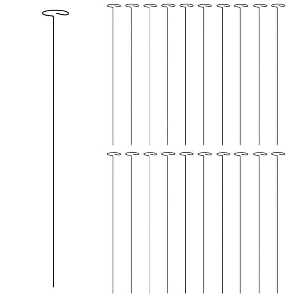 Växtstöd 20 st mörkgrön 61 cm stål