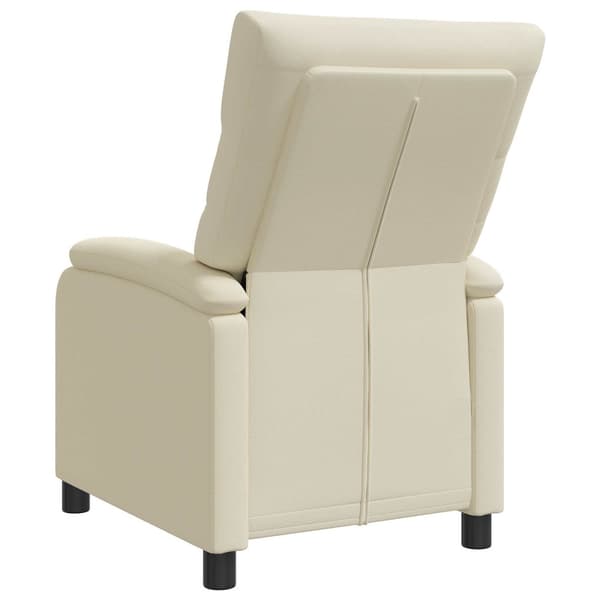 Recliner Gräddvit Konstläder
