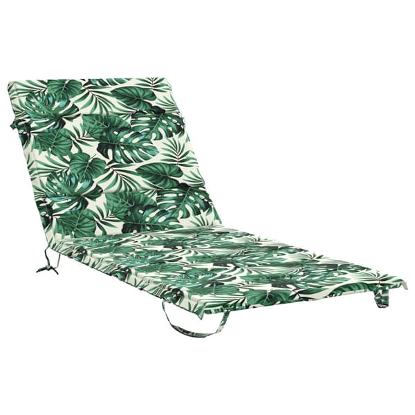 Solstol Kudde GEMERT 100% Polyester Bladmönster 200 x 80 x 3 cm