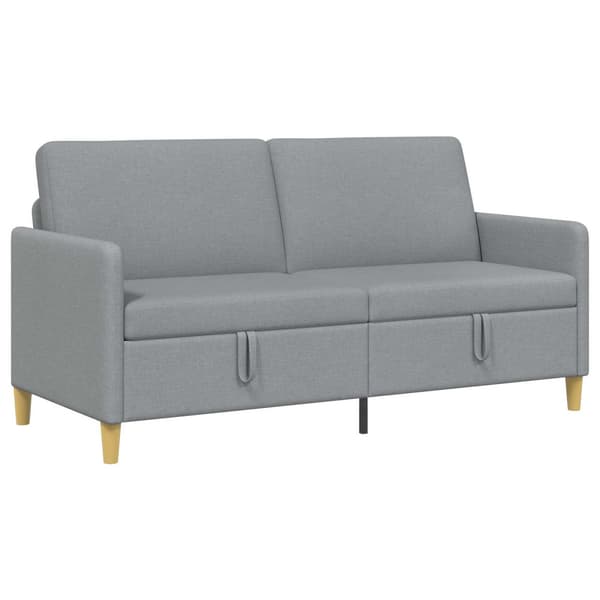 Soffa med förvaring Ljusgrå 172 x 78 x 87 cm Polyester
