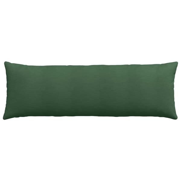 Sofakuddar 2 pcs Mörkgrön 120 x 40 cm Kordread tyg