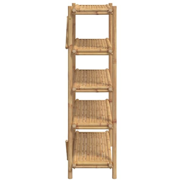 Bokhylla 5 hyllplan 100x40x150 cm bambu