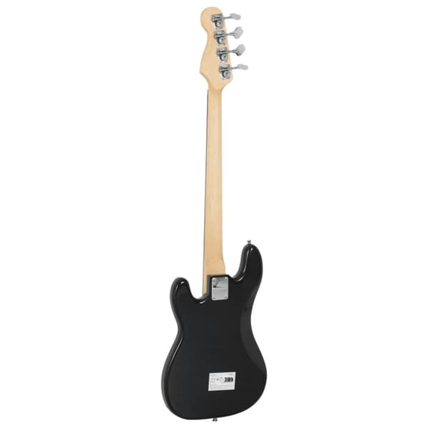 Elektrisk basgitarr för nybörjare med väska brun&vit 4/4 46"