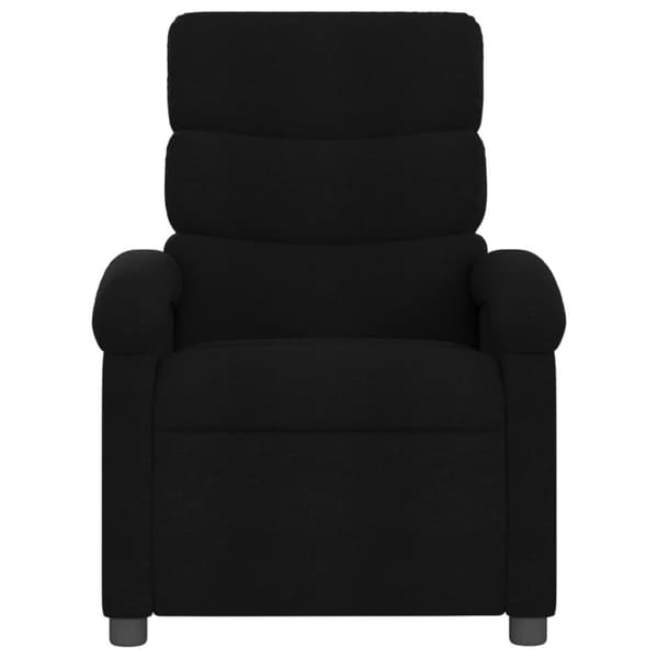 Massagefåtölj svart tyg