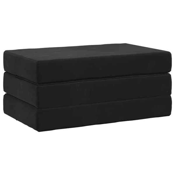 Fällbar Soffbed 100 x 67 x 45 cm Svart