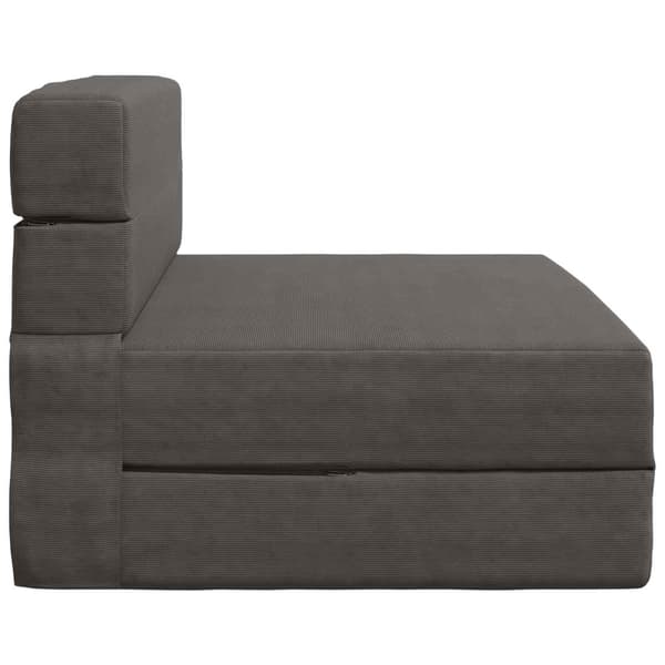 Fällbar Soffbed Mörkgrå 70 x 72 x 60 cm Tyg