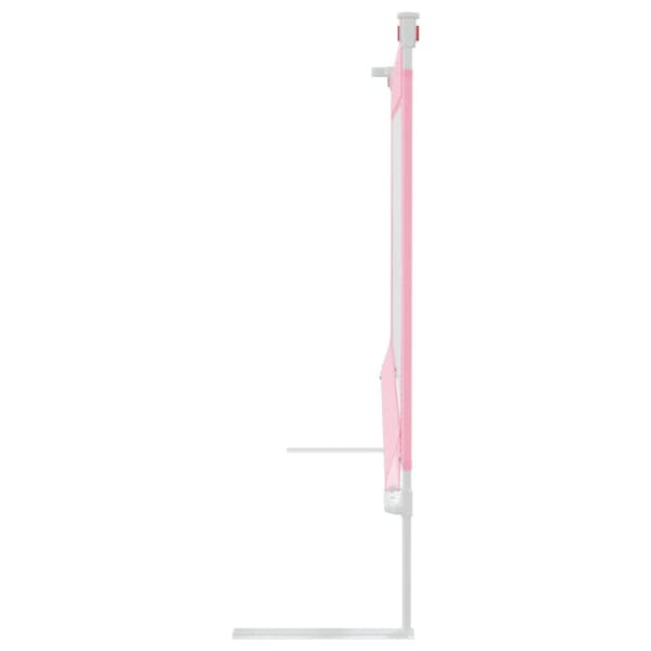 Sängskena för barn rosa 90x25 cm tyg