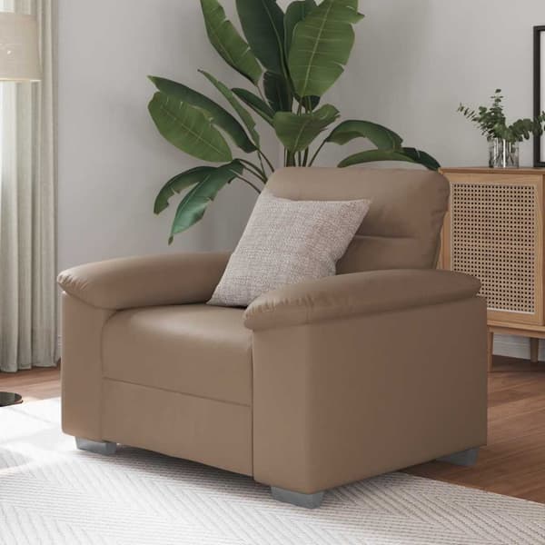 Soffstol cappuccino 100x81x84 cm konstläder