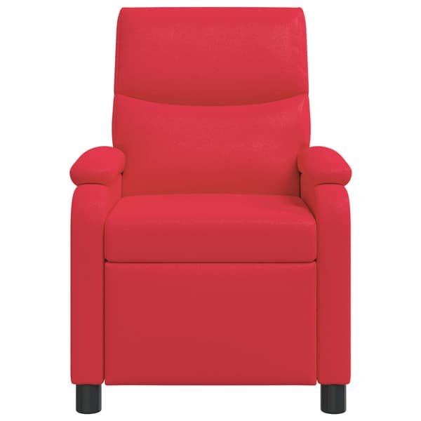 Massagefåtölj Röd Konstläder