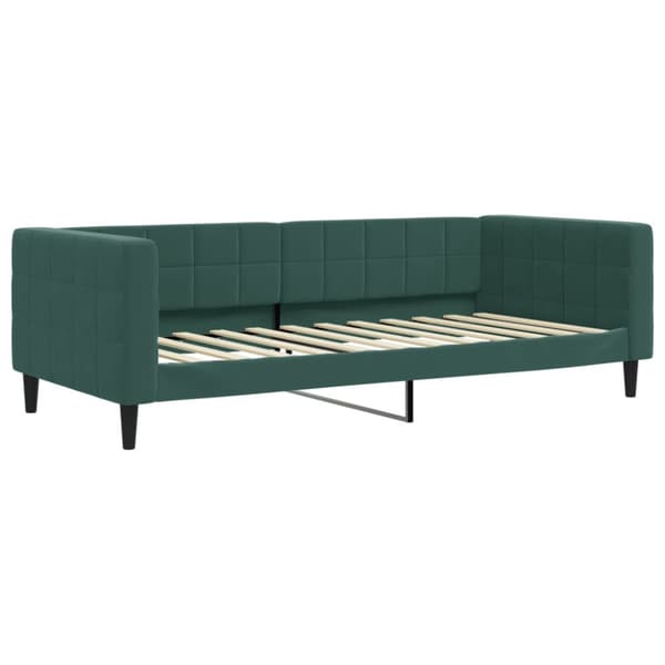 Dagbädd utdragbar mörkgrå 90x200 cm sammet