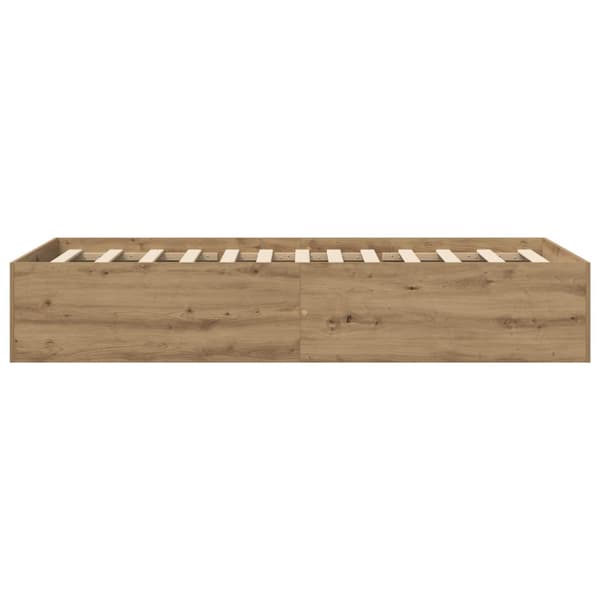 Golvsängsram Artisan-ek 80 x 200 cm Konstruerat trä