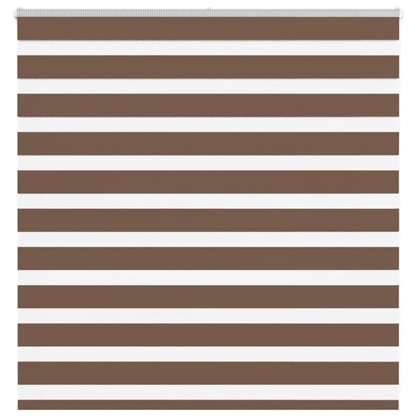 Rullgardin zebra brun 145x100 cm tyg bredd 140,9 cm polyester