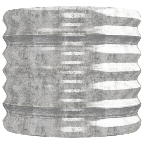 Odlingslåda galvaniserat stål 224x40x36 cm silver