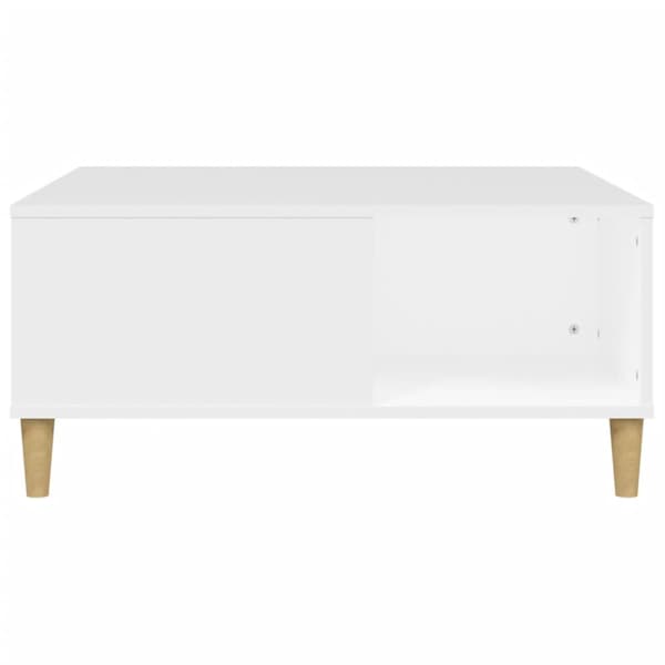 Soffbord vit 80x80x36,5 cm konstruerat trä