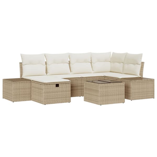 Soffset med kudde 7 pcs konstrotting