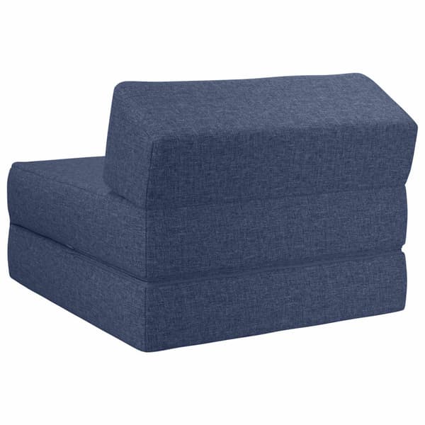 Fällbar Soffbed Blå 60 x 70 x 41 cm Tyg