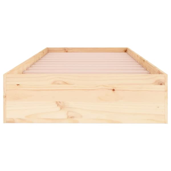 Sängram massivt trä 90x190 cm