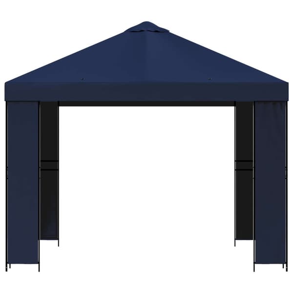 Paviljong 3 x 3 m Blå Polyester och Stål 190